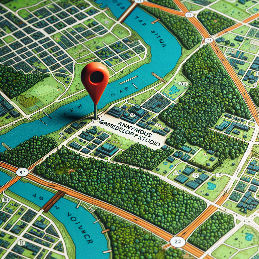 Map showing our location