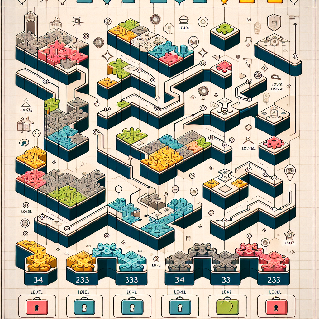 Multiple levels in a mobile puzzle game